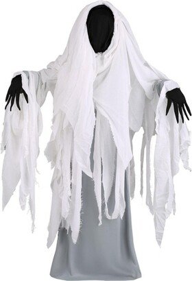 HalloweenCostumes.com Large Kid's Spooky Ghost Costume, White