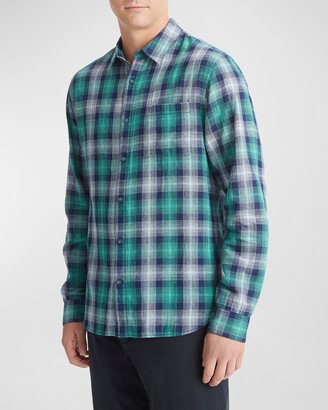 Men's Del Mar Plaid Button-Down Shirt