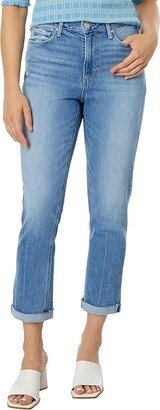 High-Rise Brigitte Seamed Beltloops Raw Hem in Exhibition Distressed (Exhibition Distressed) Women's Jeans