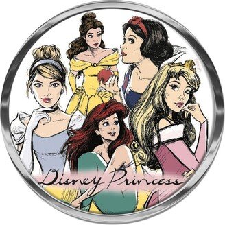 Wincraft Disney Princesses Round Chrome Auto Emblem