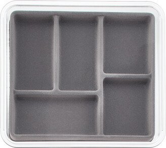 5-Section Stacking Tray Grey