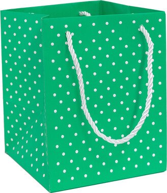 Design Design Small Tote Swiss Dot Green/White