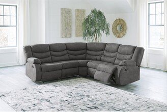 Partymate 2-Piece Reclining Sectional - 86W x 86D x 40H