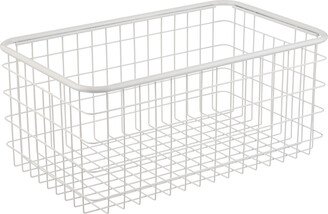 Deep Large Urban Stackable Wire Basket White