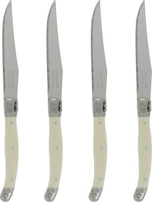 Laguiole Faux Yellow Ivory Steak Knives, Set of 4