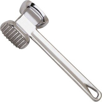 10-Inch Aluminum Meat Tenderizer Hammer, Silver