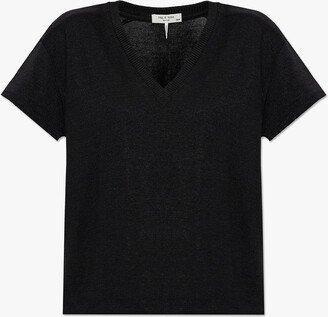 V-neck T-shirt - Black