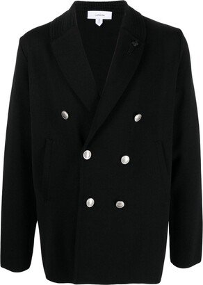 Double-Breasted Wool Blazer-BA