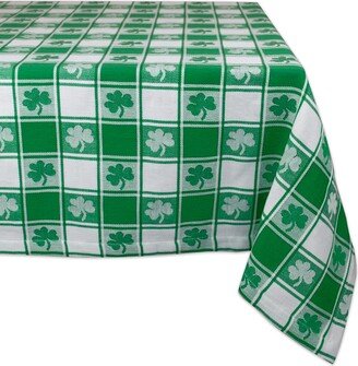 Shamrock Woven Check Tablecloth 60 x 84