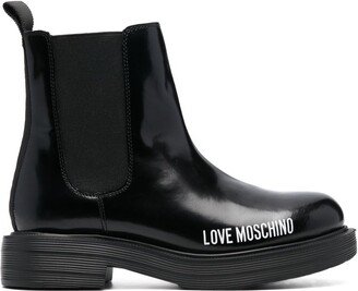 Logo-Print Ankle-Boots