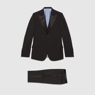 Fitted mohair wool tuxedo