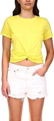 Slow Tide Twist Tee (Sunshine) Women's Clothing