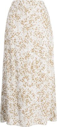 Maggie leopard-print midi skirt