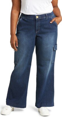 'Ab'Solution High Waist Wide Leg Cargo Jeans