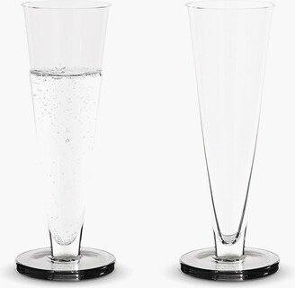 Puck Flute Glasses - Set of 2