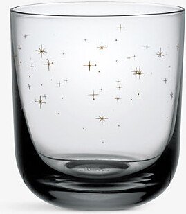 Winter Glow Star-pattern Water Glass set of two 9.5cm