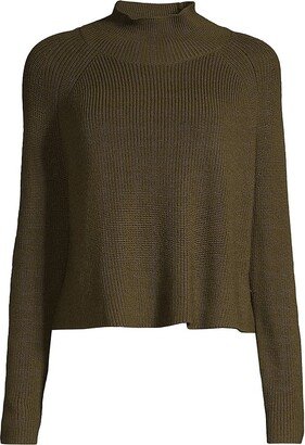 Cropped Wool Turtleneck