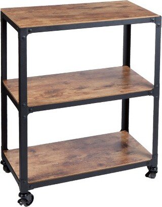 Rolling 3-Teir Bar Cart Coffee Station