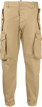 Straight-Leg Cotton Cargo Trousers-AB