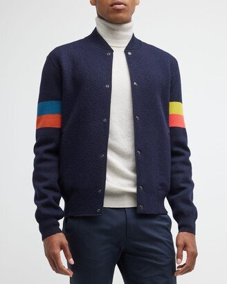 Men's Knit Bomber Jacket