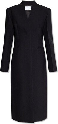 Single-Breasted Long-Sleeved Coat-AP