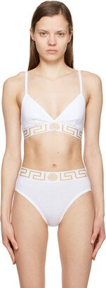 White Greca Border Bra-AA