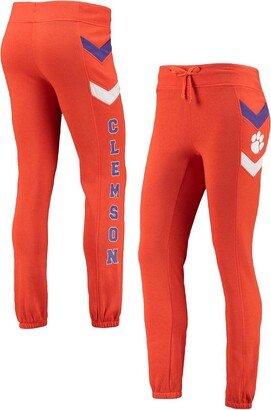 Women's Orange Clemson Tigers Kripke Chevron Jogger Pants