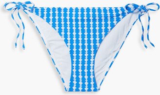 Zala stretch-jacquard low-rise bikini briefs