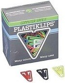 Baumgartens Baumgarten's Plastiklips Paper Clips Large Assorted Colors 364051