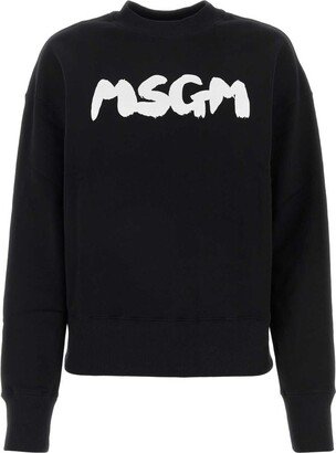 Logo Printed Straight Hem Sweatshirt