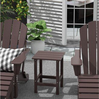 POLYTRENDS Laguna All Weather Poly Outdoor Side Table - Square