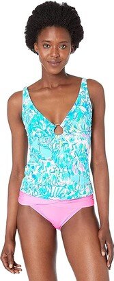 Brenta Tankini (Blue Ibiza Cabana Cocktail) Women's Swimwear