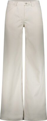 High-Waist Straight-Leg Flared Trousers