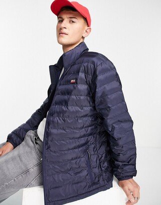 presidio packable puffer jacket in navy