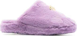 Medusa faux-fur slippers