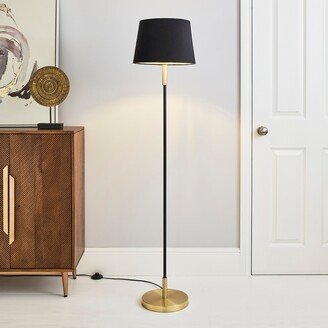 Dunelm Clara Floor Lamp Black Black