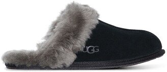 Scuffette shearling-lined slippers