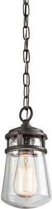 Loops Outdoor IP44 1 Bulb Chain Lantern Architectural Bronze LED E27 75W