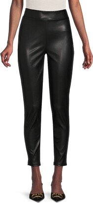 DKNY Women's Faux Leather Pants