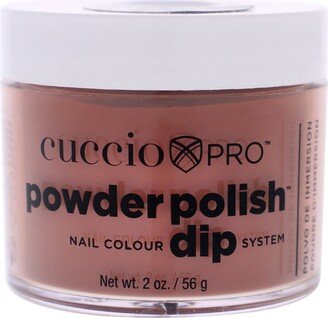 Pro Powder Polish Nail Colour Dip System - Brick Orange by Cuccio Colour for Women - 1.6 oz Nail Powder