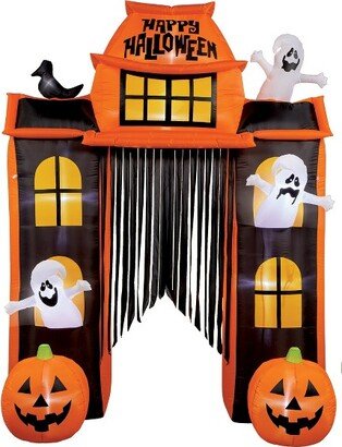 Collections Etc. Collections Etc 10-Foot High Haunted House Halloween Outdoor Inflatable 85 X 44 X 120