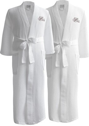 Conrad Egyptian Cotton His and His Waffle Spa Robe Set