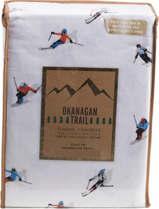 Cotton Flannel Skiers Sheet Set
