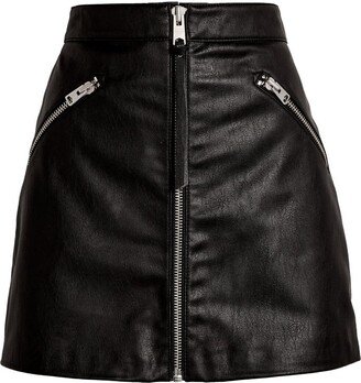 Faux Leather Piper Skirt