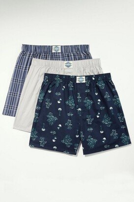 3 Pack Woven Boxers