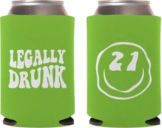 Legally Drunk Can Coolers, 21st Birthday Cooler, Coolies, Favors, Custom Beer Hugger Gift | 106