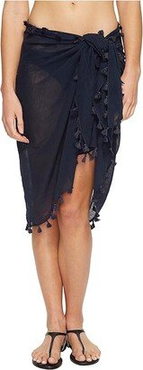 Cotton Gauze Sarong (Indigo) Women's Swimwear