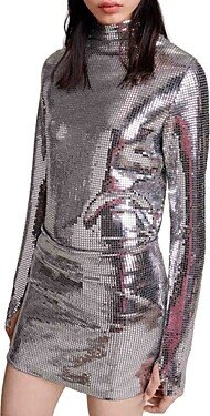 Jisco Sequined Mini Skirt