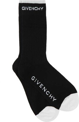 Logo Intarsia Crew Socks