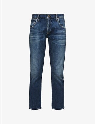 Womens Blue Ridge Emerson Straight Slim-fit Mid-rise Boyfriend Jeans